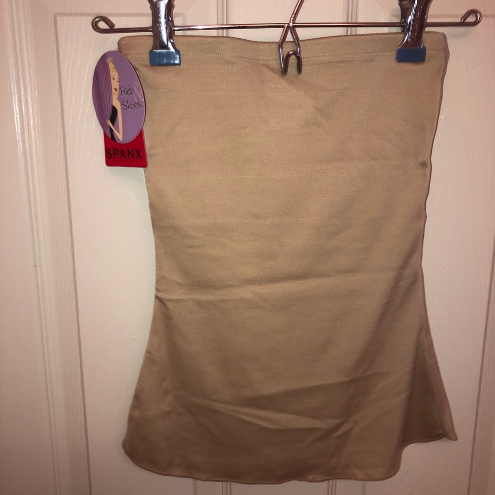 Nude strapless SPANX top